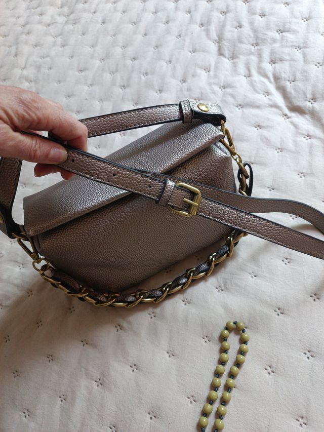 Bolso bandolera metalizado 