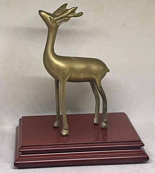Figura Bronce Cierva Antigua
