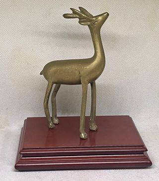 Figura Bronce Cierva Antigua