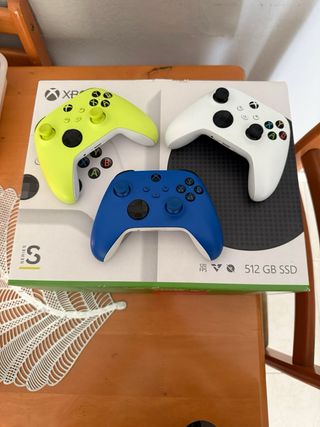 Controller Xbox Series S 3 (blu, bianco, giallo)