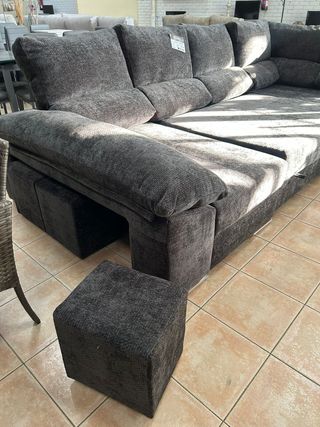 Sofá Rinconera 7 Plazas Antimanchas + Arcon NUEVO