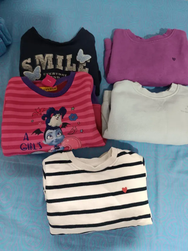 Lote 5 sudaderas infantiles