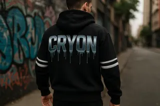 Conjunto Chándal CRYON Negro con Rayas Multicolor
