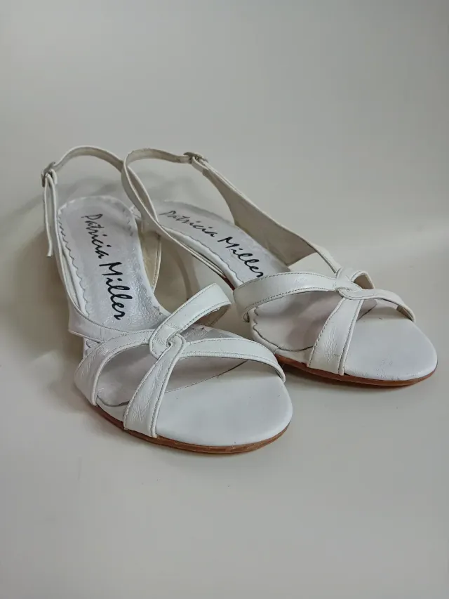 Tacones Bajos Patricia Miller Talla 37 Blancos