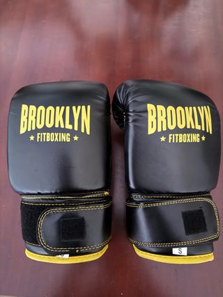 Guantes Boxeo Brooklyn Talla S Negro/Amarillo