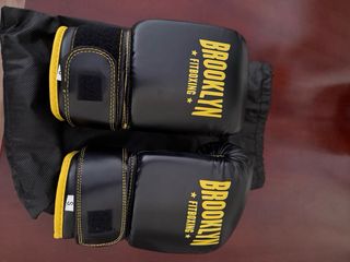 Guantes Boxeo Brooklyn Talla S Negro/Amarillo