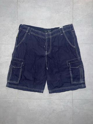 Bermuda Armani Jeans Cargo Azul