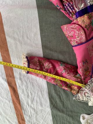 Traje de Fallera Niña Rosa y Blanco
