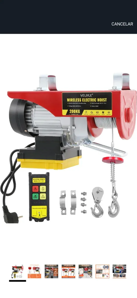 Elevador eléctrico 510 W - 200 kg