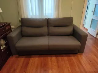 Sofá Cama Gris Oscuro 2 Plazas