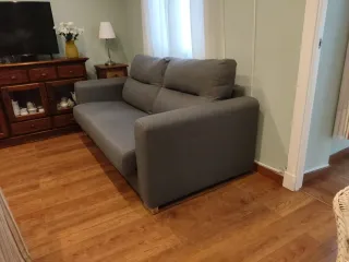 Sofá Cama Gris Oscuro 2 Plazas