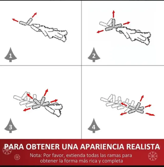 Albero di Natale Bianco 120 cm