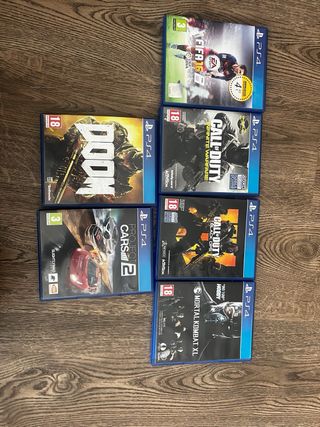PS4 Slim + 3 mandos+ 6 juegos