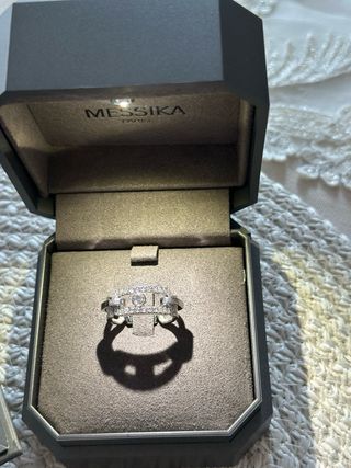 Anillo Messika Move Link Oro Blanco Diamantes