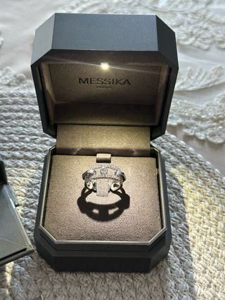 Anillo Messika Move Link Oro Blanco Diamantes