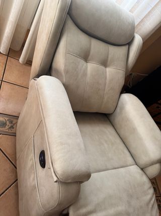 Sillón relax Mopal beige tela