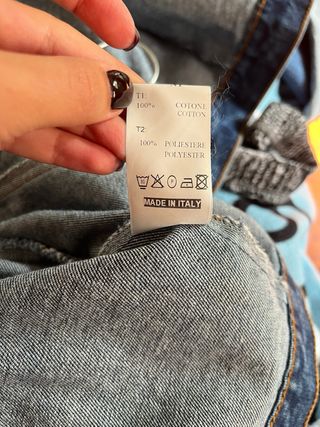 Giubbotto jeans con collo in pelliccia