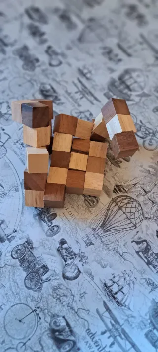 Juego de cubos de madera