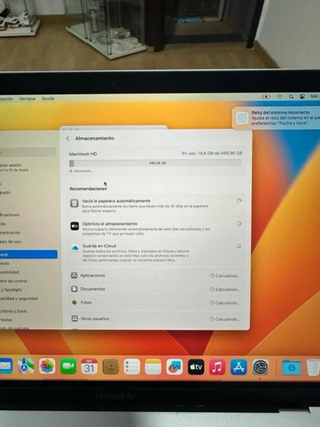 MacBook Air 2020 8GB RAM i5 Plata