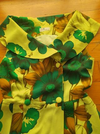 Vestido Kina Fernández floral verde