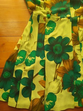 Vestido Kina Fernández floral verde