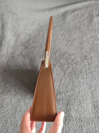 Bolso marrón efecto piel cocodrilo