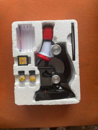 Juego Microscopio Infantil 400x Pilas