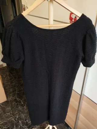 Vestido de punto negro