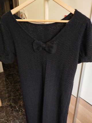 Vestido de punto negro