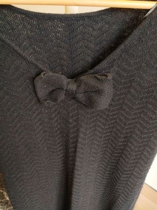 Vestido de punto negro