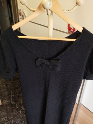 Vestido de punto negro