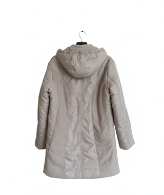 Abrigo acolchado gris entretiempo/invierno