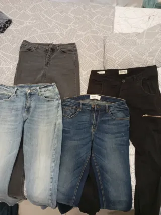 Lote 4 Pantalones Hombre+pantalón sudadera regalo 