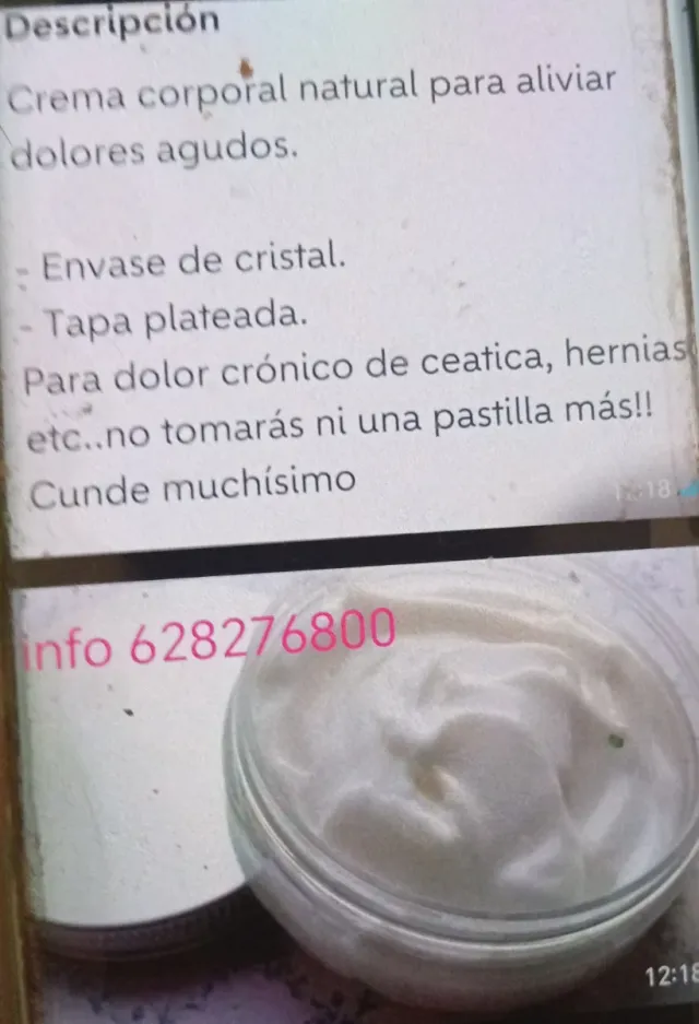 Receta Dolores ungüento 