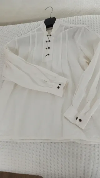 Camisa fallera blanca talla M