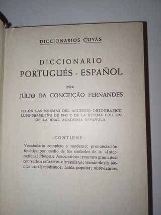 2x Diccionários: Portugués - Español - Portugués