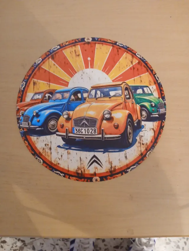 Cartel Metálico Citroën 2CV