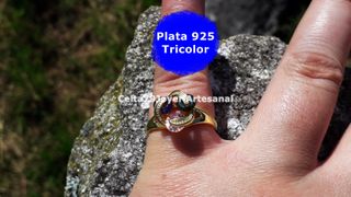 Anillo Plata 925 Tricolor