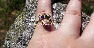 Anillo Plata 925 Tricolor