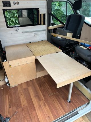 Mesa extensible para camper