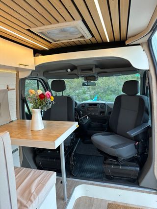 Mesa extensible para camper