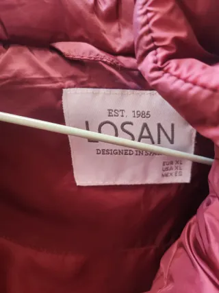 Chaquetón acolchado Losan burdeos 
