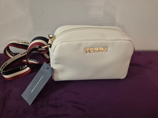 Bolso Tommy Hilfiger Blanco Correa Multicolor