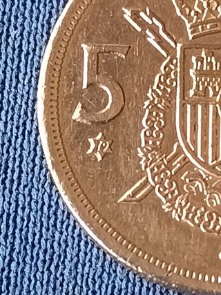 Moneda 5 Pesetas España Colección