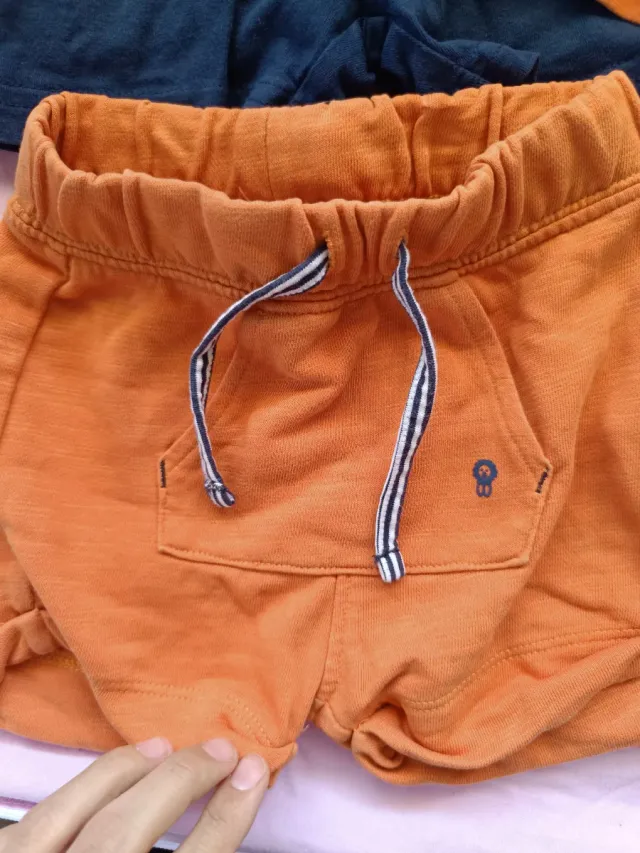 Lote 7 pantalones cortos bebé verano