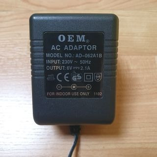 Adaptador AC OEM AD-062A1B 6V 2.1A