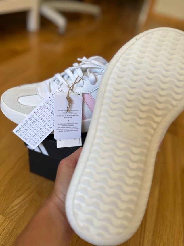 Adidas da donna taglia 38 nuovo rosa e bianco