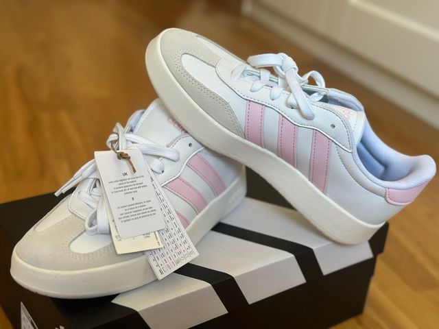 Adidas da donna taglia 38 nuovo rosa e bianco