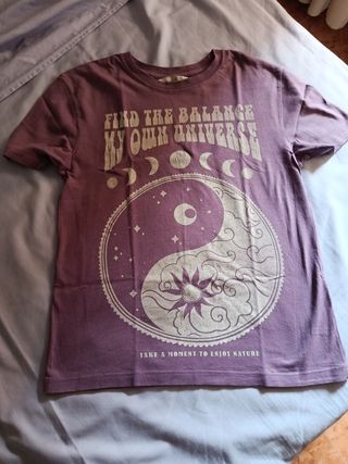 Camiseta Find the Balance Yin Yang Luna