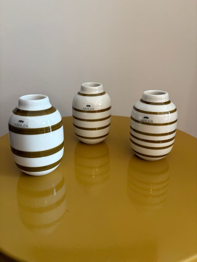 Juego 3 jarrones Kähler Omaggio